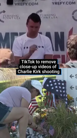 TikTok has announced it will remove videos shared on the popular social media platform showing close-up footage of the moment Kirk was fatally shot. Following the shooting, TikTok suggested searches to users including ‘actual incident footage’ and ‘raw video footage’. Those terms will be removed as well. ‘These horrific violent acts have no place in our society. We remain committed to proactively enforcing our Community Guidelines and have implemented additional safeguards to prevent people from unexpectedly viewing footage that violates our rules,’ stated TikTok spokesperson Jamie Favazza on Thursday. Meanwhile, a Meta spokesperson said the company is taking down content that ‘glorifies, represents, or supports the incident or the perpetrator’. #charliekirk #tpusa #turningpoint #worldnews #news