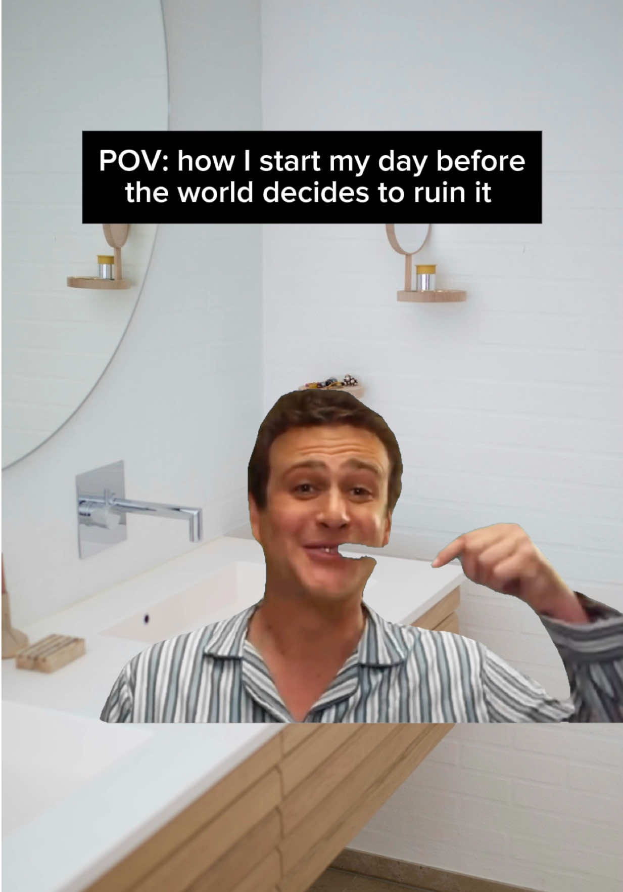 Positive Start to the Morning meme capcut template #positivity #positivevibes #happy #lifememe #workmeme 