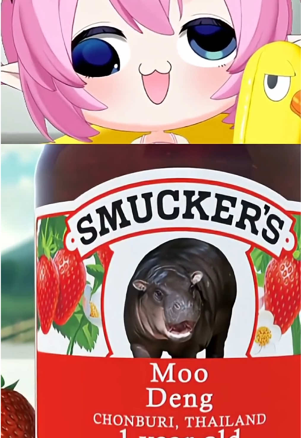 MOO DENG 😭😭😭 ♡ - ♡ - ♡ - #anime#animegirl#chibidoki#vtuber#moodeng