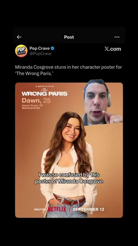 I feel like it’ll be campy #netflix #mirandacosgroge #thewrongparis #lol 