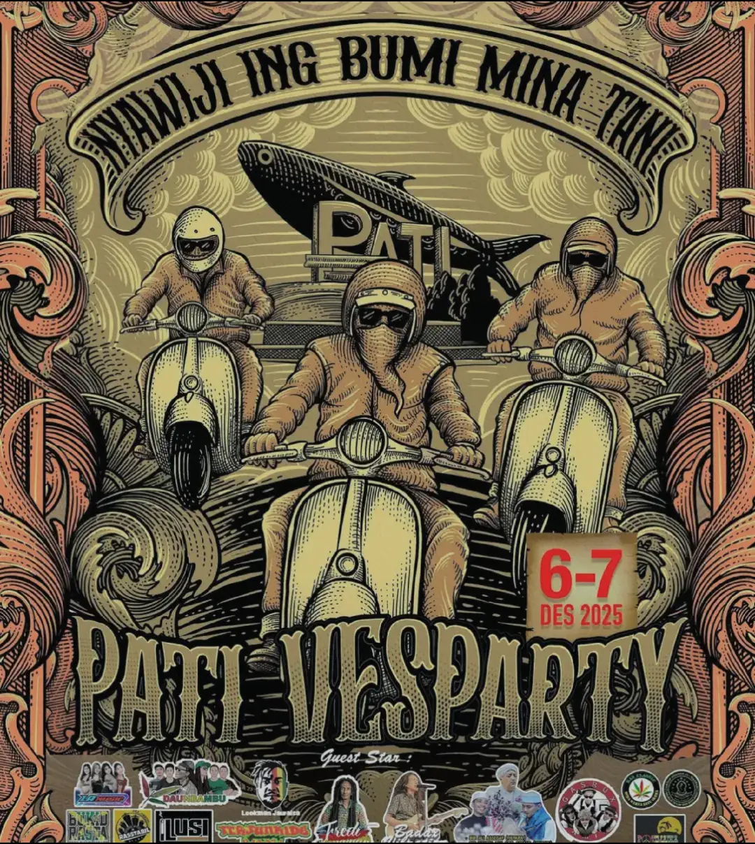 Acara terbesar pecinta vespa di pati akhirnya hadir di tahun 2025 ✌️💨 #anakvespa #viral #hobi #scooteris #acaravespa #pati 