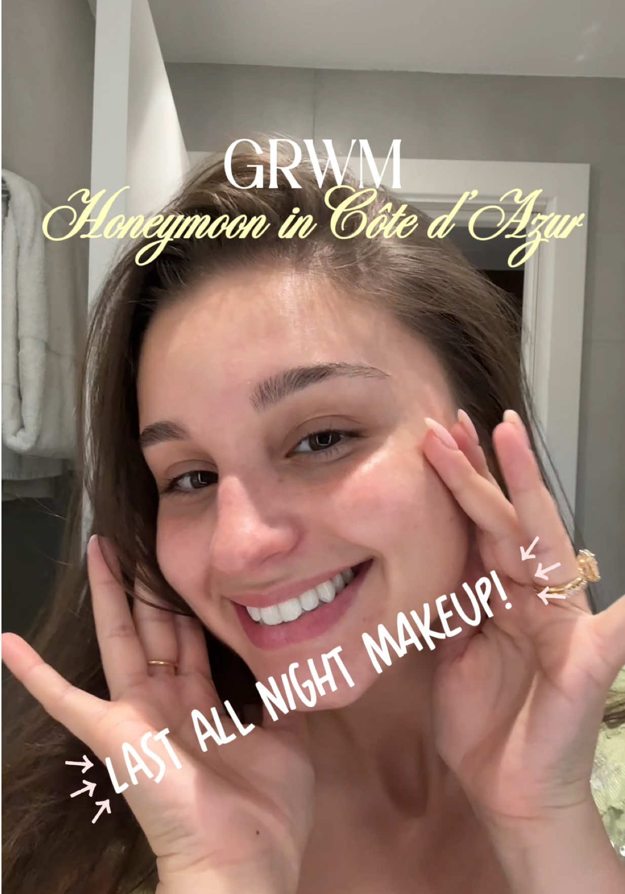 This makeup method lasts allllll night!! #grwm #makeup #honeymoon #southoffrance #france🇫🇷 