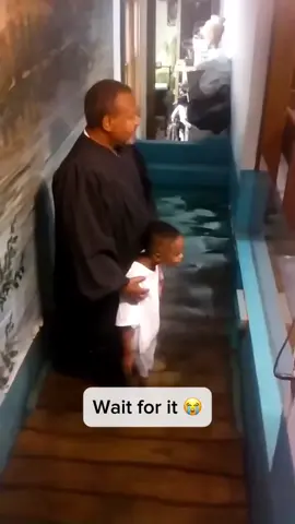 Kid Decides to Baptize Himself After Too Excited 😂