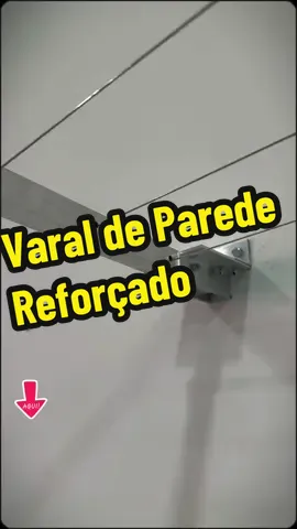 Varal de Parede Alumínio Retrátil Reforçado Suporta até 80kg   #VaralDeParede #VaralRetrátil #Organização #CasaPrática #Lavanderia  