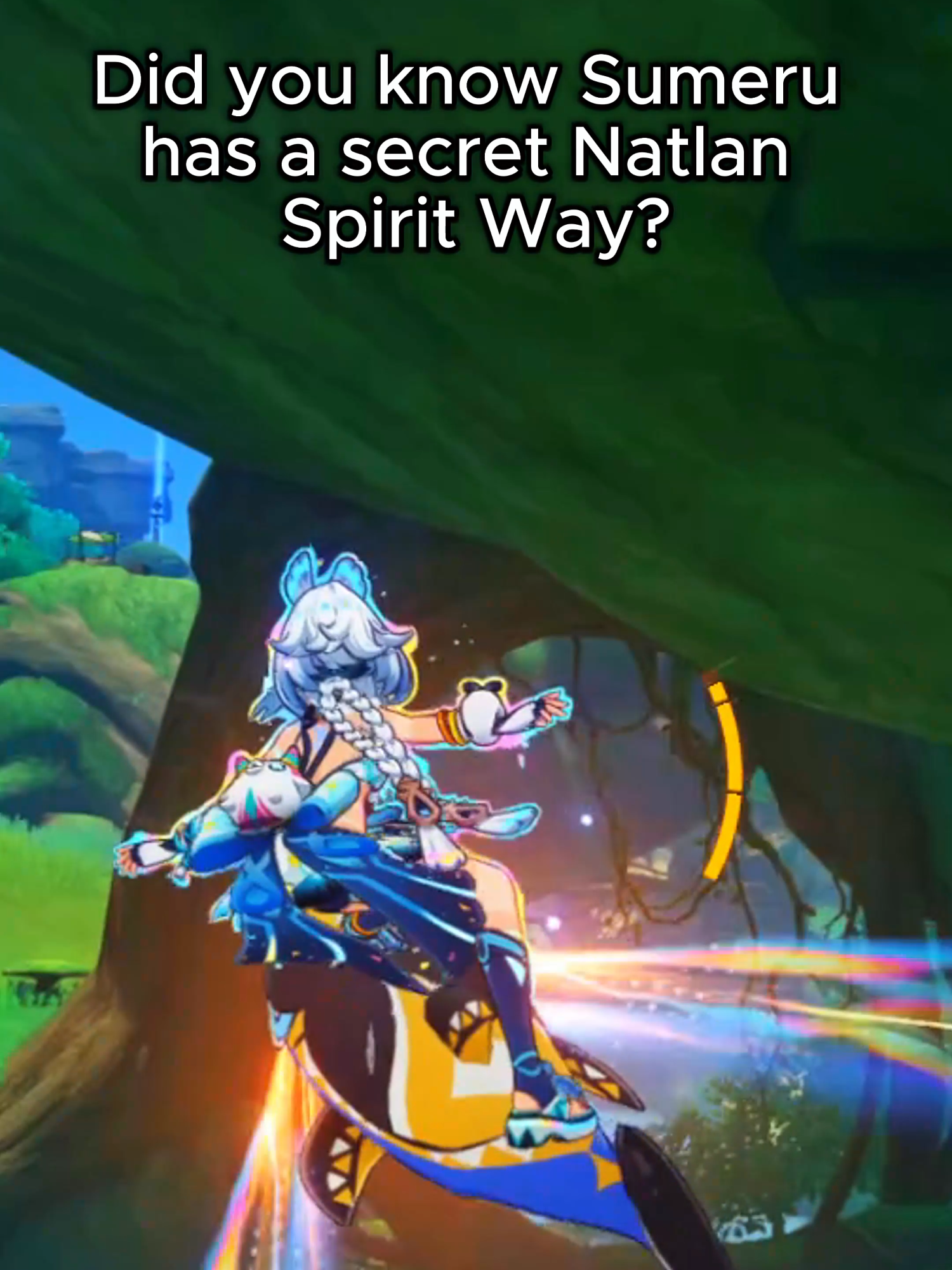 This was such a cool find that I didn't expect would be in Sumeru!! I hope the devs won't patch this out but they likely willll waaaaaaaaaa so be sure to try it while you can!! ~ #genshin #genshinimpactedit #genshinimpact33 #Mualani #mavuika #Genshintips #genshinteleport #fyp