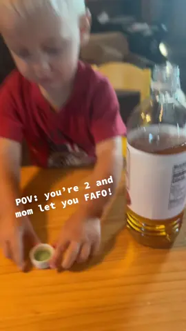 Special shout out to my laugh *my 15 year old calls me a winded bottle* back story B said mom I want apple juice. I said my dude that’s not Apple juice. He proceeded to scream and cry until I gave him it. So spoiler alert. It’s apple cider VINEGAR not apple juice. 🧃 #fafo #badmomclub #feralbaby #fyp