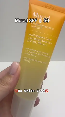 Literally no white cast @Murad Skincare #murad #muradspf #sof50 #tiktokshop #tiktokshopcreatorpicks 