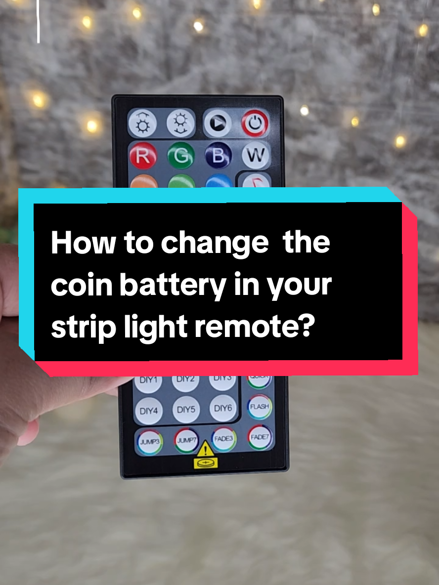 Changing the battery in your led strip light remote.  #fyp #striplight #ledlights #lights #thinkcreativehandiworks #trinidadandtobago #trini_tiktoks #