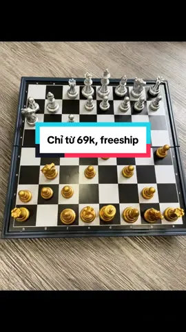 Bộ cờ vua nam châm mạ vạng bạc, bàn cờ chống nước #covua #banco #extrafreeshipping#exhanhtamtoyshop #dochoigiaoduc 