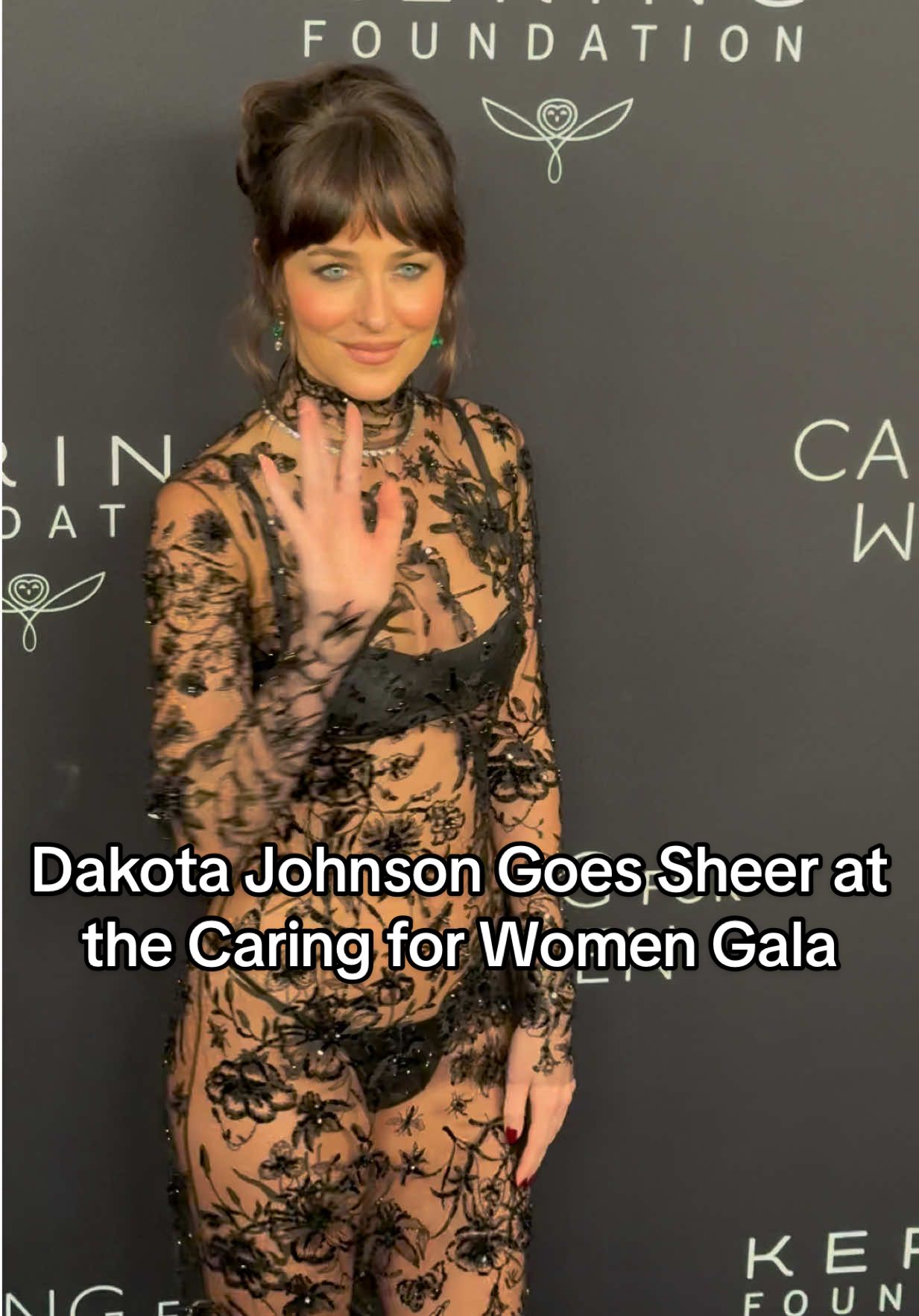 #DakotaJohnson just took the sheer dressing trend to the next level at the @Kering Foundation’s 4th annual Caring for Women gala. #nyfw 