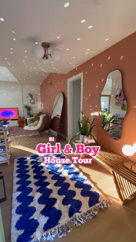 Coming out of hibernation to use this song & come out for the first time publicly 🥹🏳️‍🌈💕🫶🏼✨🏡🌈 #housetour #boyandgirlapartment #homedecor #colorfulhome #girlapartment #boyapartment #lgbtq #bigirl #interiordesign #interiors #livingroomdecor #bedroomdesign 