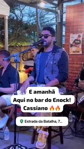 E amanhã aqui no bar do Enock 