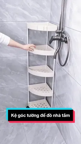 Kệ góc tường để đồ nhà tắm#giadung #giadungtienich #kegoctuong #kededonhatam 