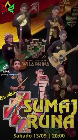 Nos vemos este Sábado a pasarla de lo mejor con este grupo que está causando furor !!! los esperamos a las 20 hrs en Wila Phiña!!!  #Sabado #tiktokartists #bailefolklorico #centrocultural #conciertos 