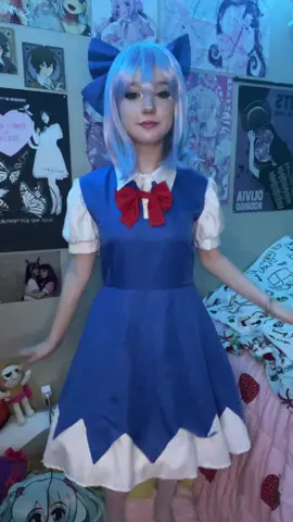 I’m at school rn in the locker room cus I can’t participate in pe.. this is so uncool but atleast I’m on my phone heh.. #cirnotouhou #touhou #touhouproject #cirnocosplay #fyp 