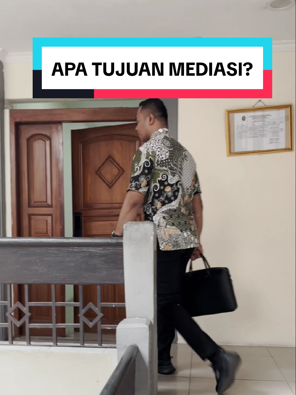 >> Tujuan mediasi adalah untuk mencapai kesepakatan damai dan penyelesaian sengketa yang memuaskan bagi semua pihak yang terlibat ❗ #CapCut #hukum #pengacara #lawyer #mediasi 