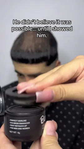 When you see it live, there’s no doubt ✨ #hairfiber #menshair #hairstayles He didn’t want to use the hair fiber until he tried the hair fiber 