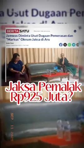 Skandal dugaan pemerasan Rp925 juta oleh oknum jaksa di Kejaksaan Negeri Aru bikin publik geram. Terpidana kasus perdagangan orang bersama istrinya mengaku menyetor uang ke mantan Kasipidum, tapi restitusi korban Rp40 juta justru hilang tanpa jejak. Ini bukan sekadar pelanggaran etik, tapi pengkhianatan terhadap hukum itu sendiri. Pertanyaannya: apakah Jamwas berani membongkar mafia di tubuhnya sendiri, atau justru menutup mata demi menjaga nama baik institusi? Kalau kasus ini dibiarkan, kepercayaan publik akan makin runtuh. Masyarakat sudah terlalu sering melihat hukum yang tajam ke bawah, tumpul ke atas. #foryoupage #jaksa #kejaksaan #oknum  #malukupride🏝🔥 