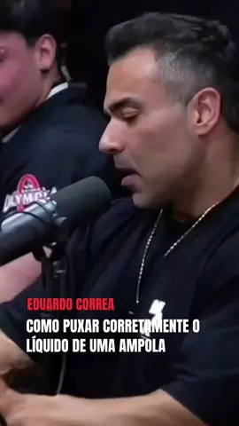 EDUARDO CORREA FALA QUAL O MODO CORRETO DE ASPIRAR O LÍQUIDO DE UMA AMPOLA. 💉💉💉 #video #viraltiktok #viral #tiktok #ampola #hormonios #bodybuilder #bodybuilding #fisiculturismo #culturismo #fisiculturista 