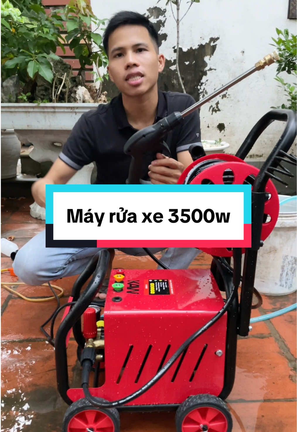 Máy rửa xe công nghiệp 3500w lõi đồng #mayruaxe #mayruaxecaoap #mayruaxecongnghiep #hiepchuandet 