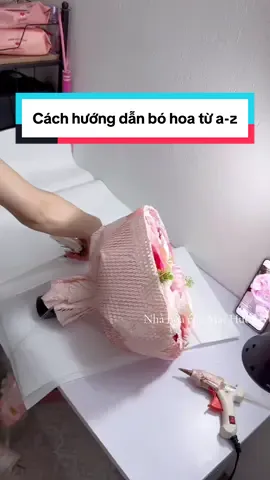 Cách hướng dẫn bó hoa from tròn cực yêu#nhahoacuamaihuong#xh#flypシ#hoasap#daybohoa 