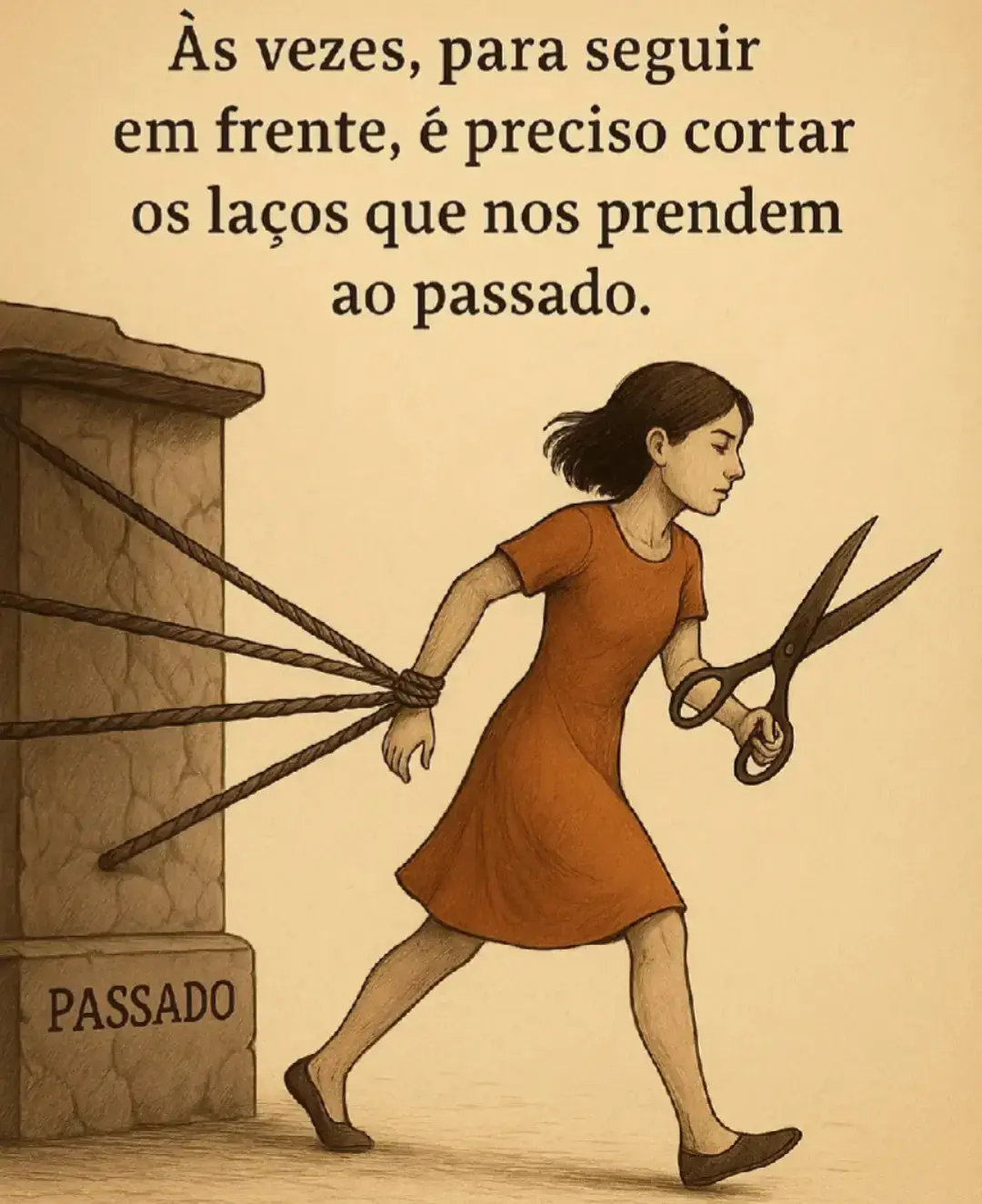 Às vezes, o que te impede de ser feliz não é o presente… é o peso do passado que você carrega sozinha. ✂️ Cortar esse laço não é fraqueza, é libertação. 🌷Você merece recomeçar… leve, livre e em paz. #depressão  #força #recomeço #vocênãoestásozinha #fyp 