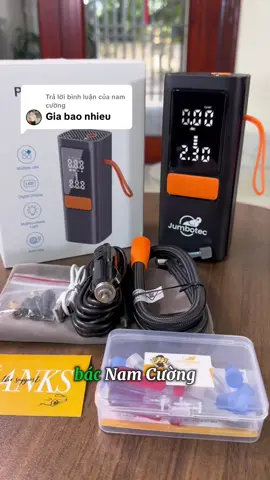 Trả lời @nam cường Bơm Lốp Xe Máy, Ô Tô Jumbotec B03. Nguồn Điện Kép, Pin 6000mAh và Tẩu 12V. Có Đèn Pin và Sạc Dự Phòng. Bảo Hành 12 Tháng #shopbaobaotiktok #jumbotec #maybomdungpin #bomlopoto #bomdien  @Bảo_Bảo_STORE  @Bảo_Bảo_STORE  @Bảo_Bảo_STORE 