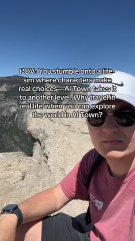 Why travel in real life when you can travel in Ai town 🔥