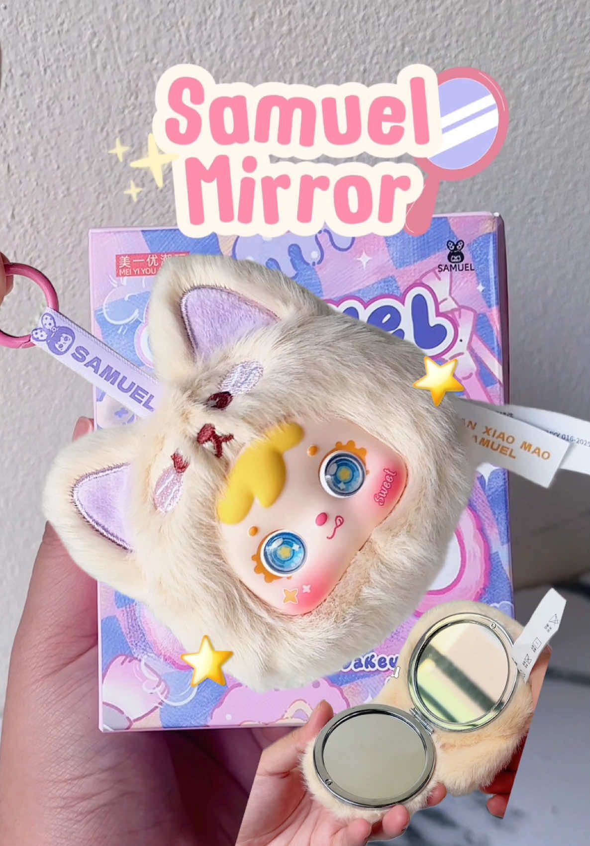 กระจกพกพาง่ายแถมน่ารัก😻 #dippytbox #วันนี้dippyจุ่มอะไร #samuel #samuelmirror #samuelกระจก 