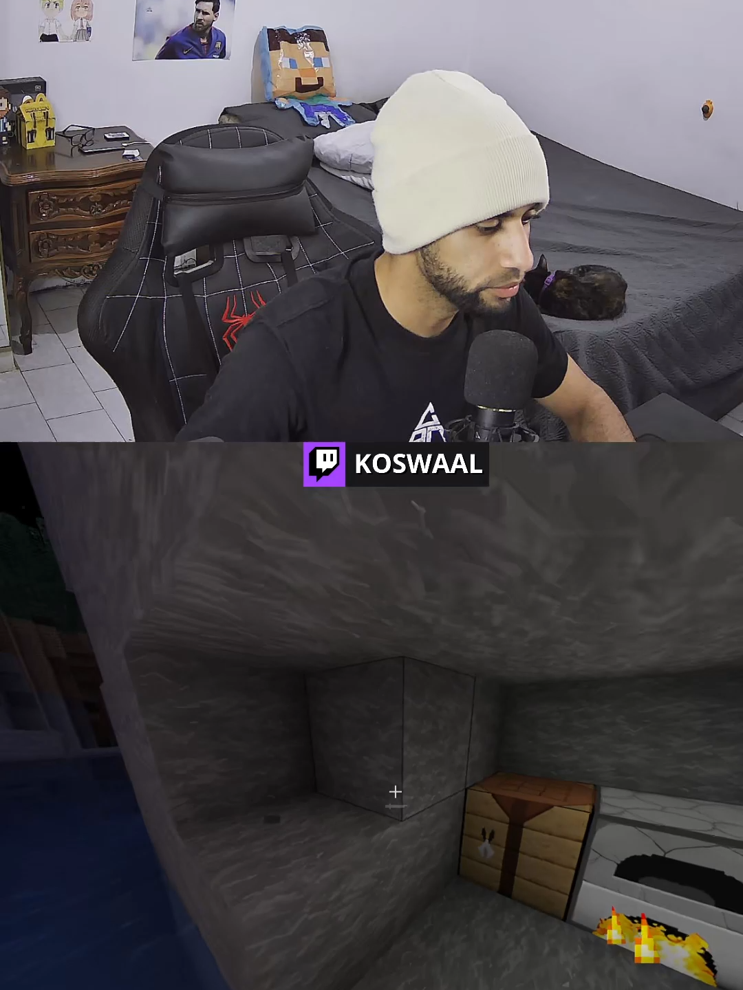 Twitch: Koswaal . . . . . .#streamerpequeño #minecraft #gamerentiktok