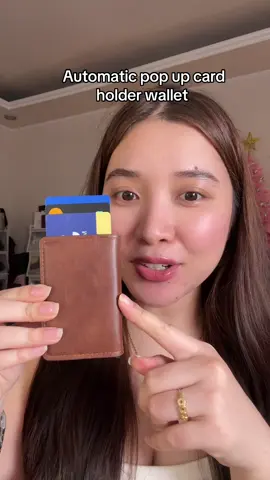 Naka rfid blocking na rin yung card holder wallet na to kaya safe yung cards natin 😍 #wallet #cardholder #popupcardholder #miniwallet 