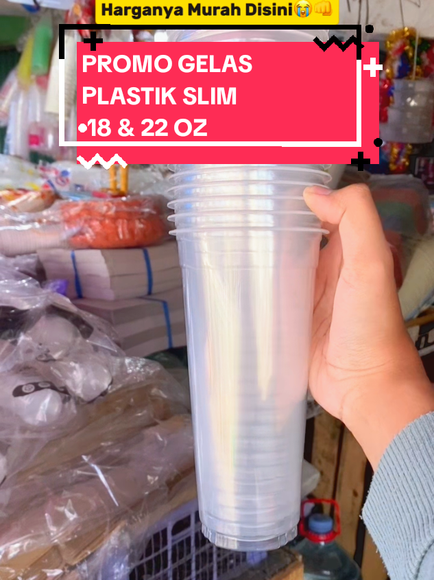 Promo Gelas Plastik Slim 18 & 22 oz Harga Grosir #gelas #gelasplastik #gelasslim #gelasplastikslim #gelaspkastikmurah