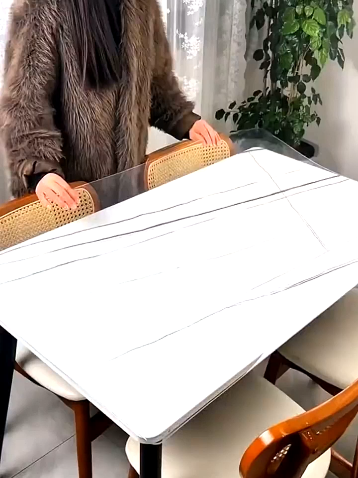 #创作灵感 透明pvc桌布防水防油免洗防烫餐桌垫款新茶几软玻璃长方形#桌垫#防水防油 #透明