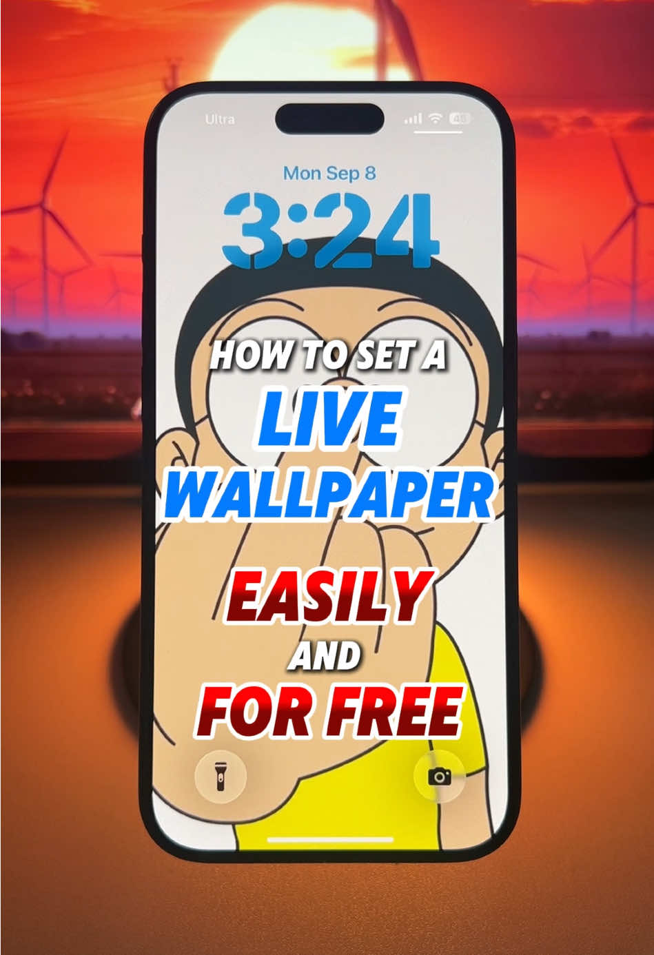 how to set a live wallpaper easily and for free #livewallpaper #iphonetricks #apple #iphonetips #techtok 