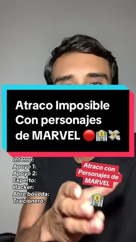 ATRACO IMPOSIBLE con personajes de Marvel 💰💰💰 #marvel #comics #personajes #superheroes 