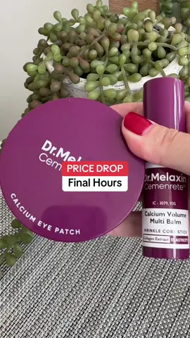 Smooth under eyes fast with Dr. Melaxin 💜 #tiktokshopcreatorpicks #drmelaxin #drmelaxincalcium #eyepatches #wrinklecorestick   *Final Price / Shipping / Coupons / Discounts may differ based on your TikTok account, available coupons, and current promotions. Always refer to product listing for up-to-date offers. 