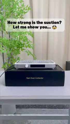 How strong is the suction?[Thinking]🤗 Let me show you...[Applaud]👏#modofobeauty #naildustcollector #naildust #lnl