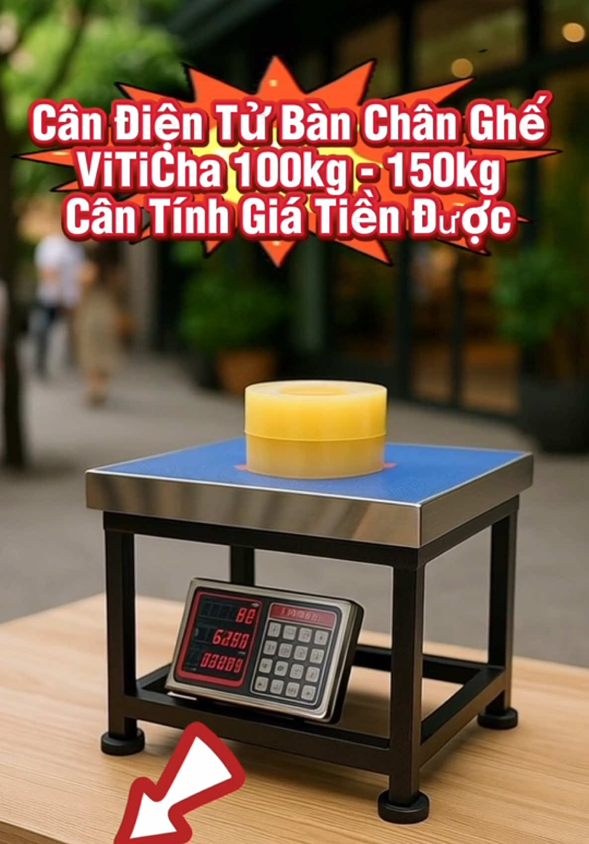 Cân Điện Tử Bàn Chán Ghế ViTiCha 100kg đến 150kg. Cân Tính Tiền Được. Có Tiếng Việt Điều Chỉnh. Bảo Hành 12 Tháng#xuhuongtiktok #thinhhanh #candientuthongminh #candientubanhang #candientu 