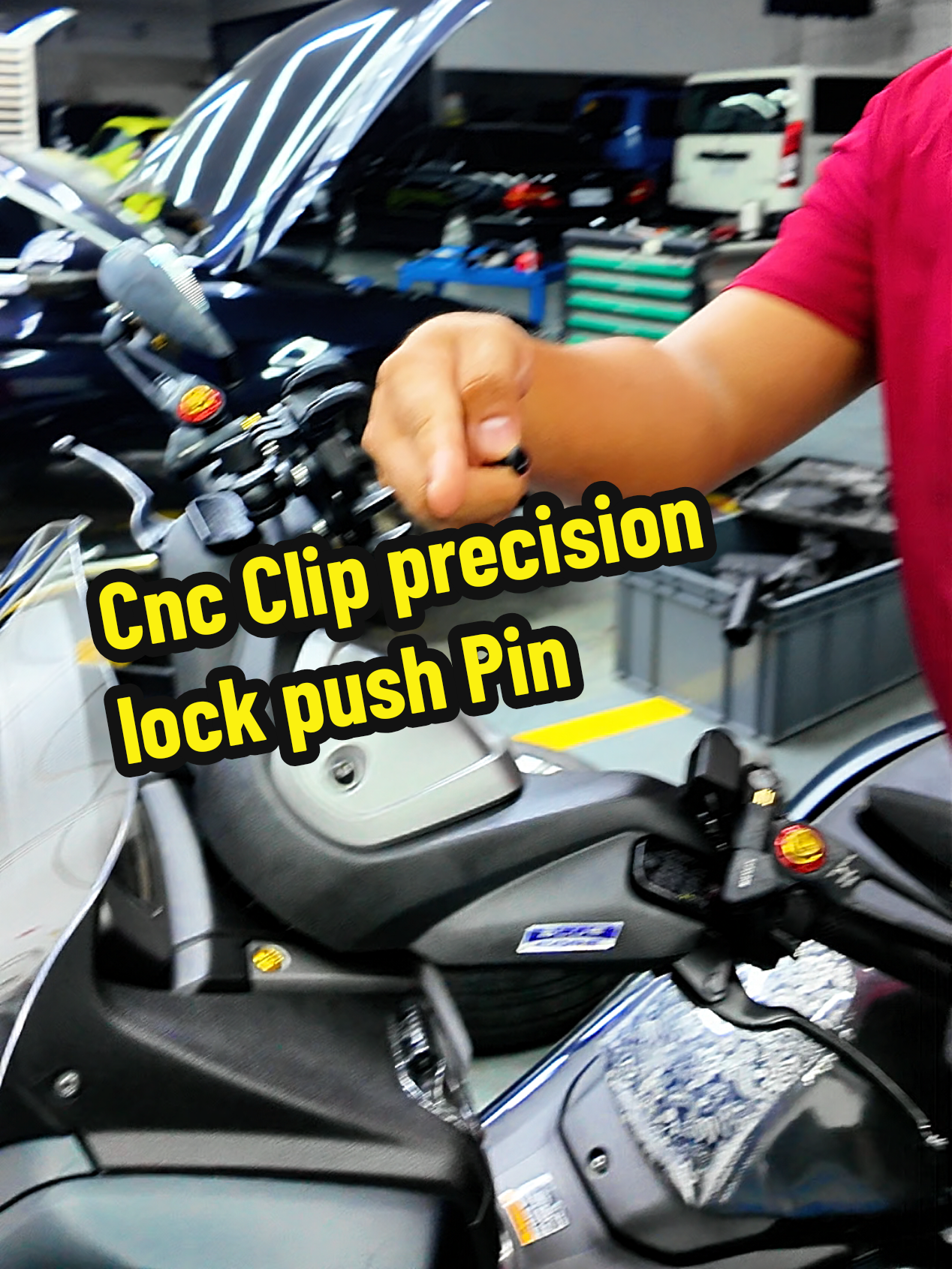 Cnc Clip Cnc Precision Lock Push Pin for Motorcycle #toolsformotorcycle #motorcycleaccessories #motorcycleclips #bosstante #accesoriesmotor 