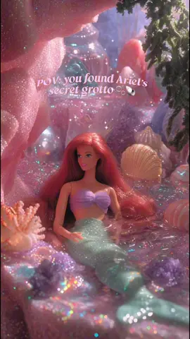under the sea, but make it barbie ✨🧜🏻‍♀️ #dollcore #barbiecore #90snostalgia #littlemermaid 