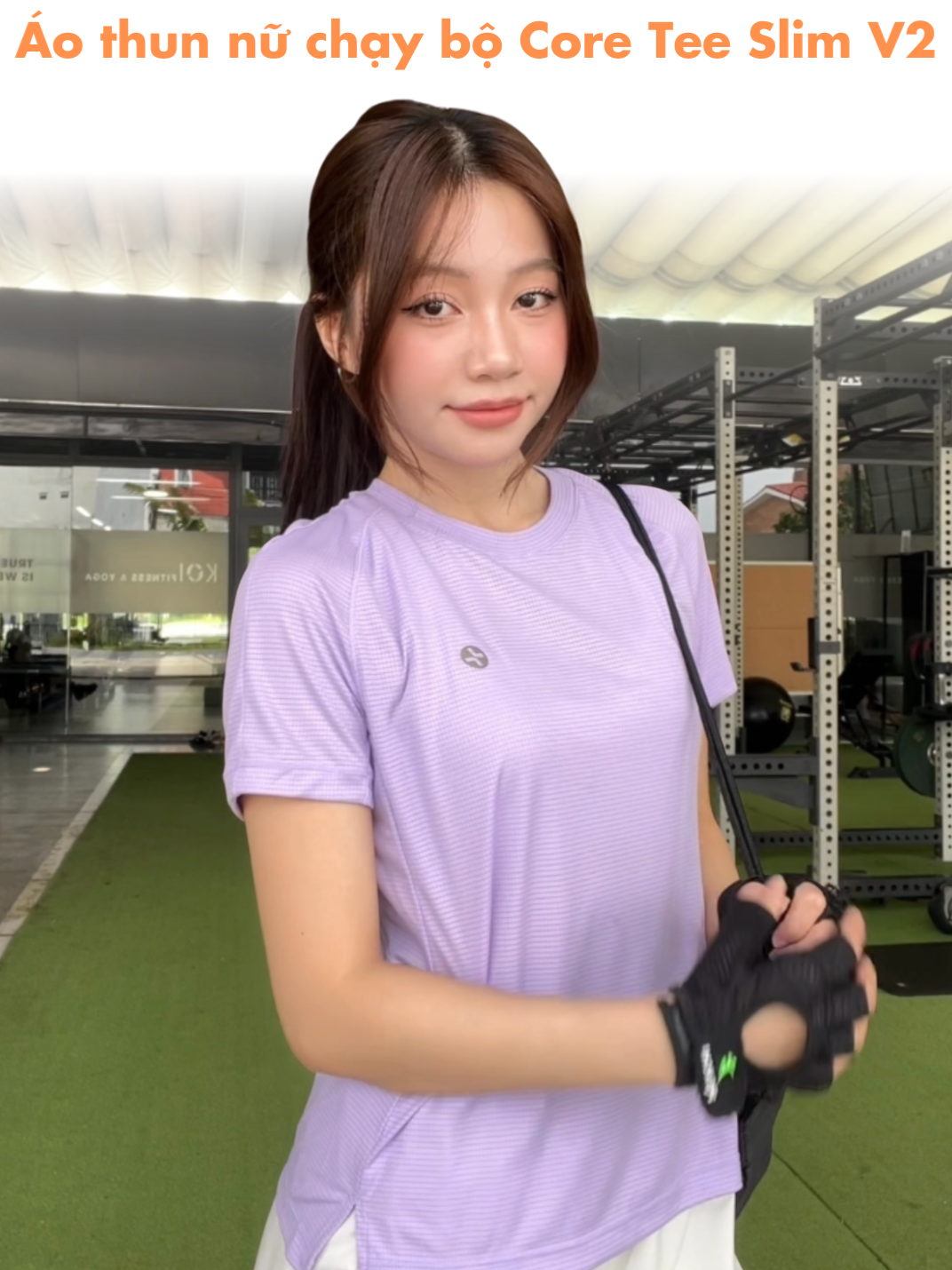 Áo thun nữ chạy bộ Core Tee Slim V2: Nhẹ thoáng – Nhanh khô – Fit dáng chuẩn sporty 💜#Coolmate #CoolmateActiveforWomen #dotapthethao #aochaybo #aothethao #aothunnu