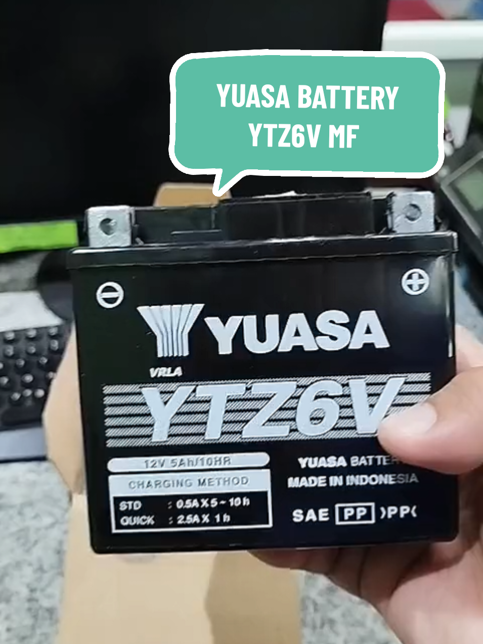 YUASA BATTERY YTZ6V MF 5AH  #yuasabattery #motorcyclebattery #batteryformotorcycle #heavydutybattery  #battery 