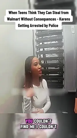 When Teens Think They Can Steal from Walmart Without Consequences - Karens Getting Arrested by Police #cop #cops #copsoftiktok #police #policeofficer 