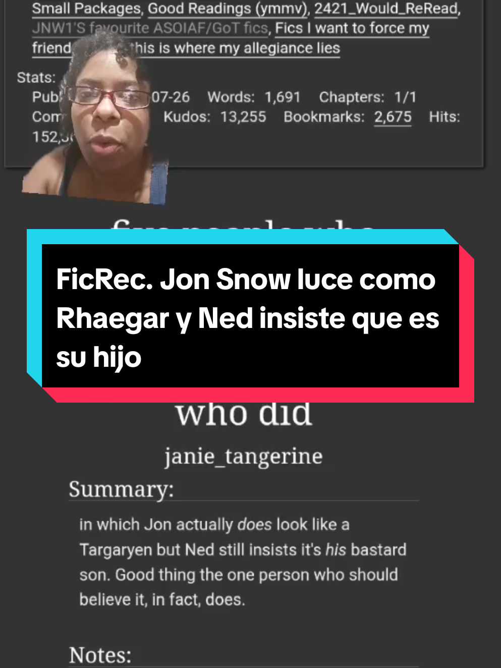 FicRec. Jon Snow luce como Targaryen y Ned insiste que es su hijo. #ao3fanfic #jonsnow #juegodetronosfanfic #recomendacionfanfic #ficrec 