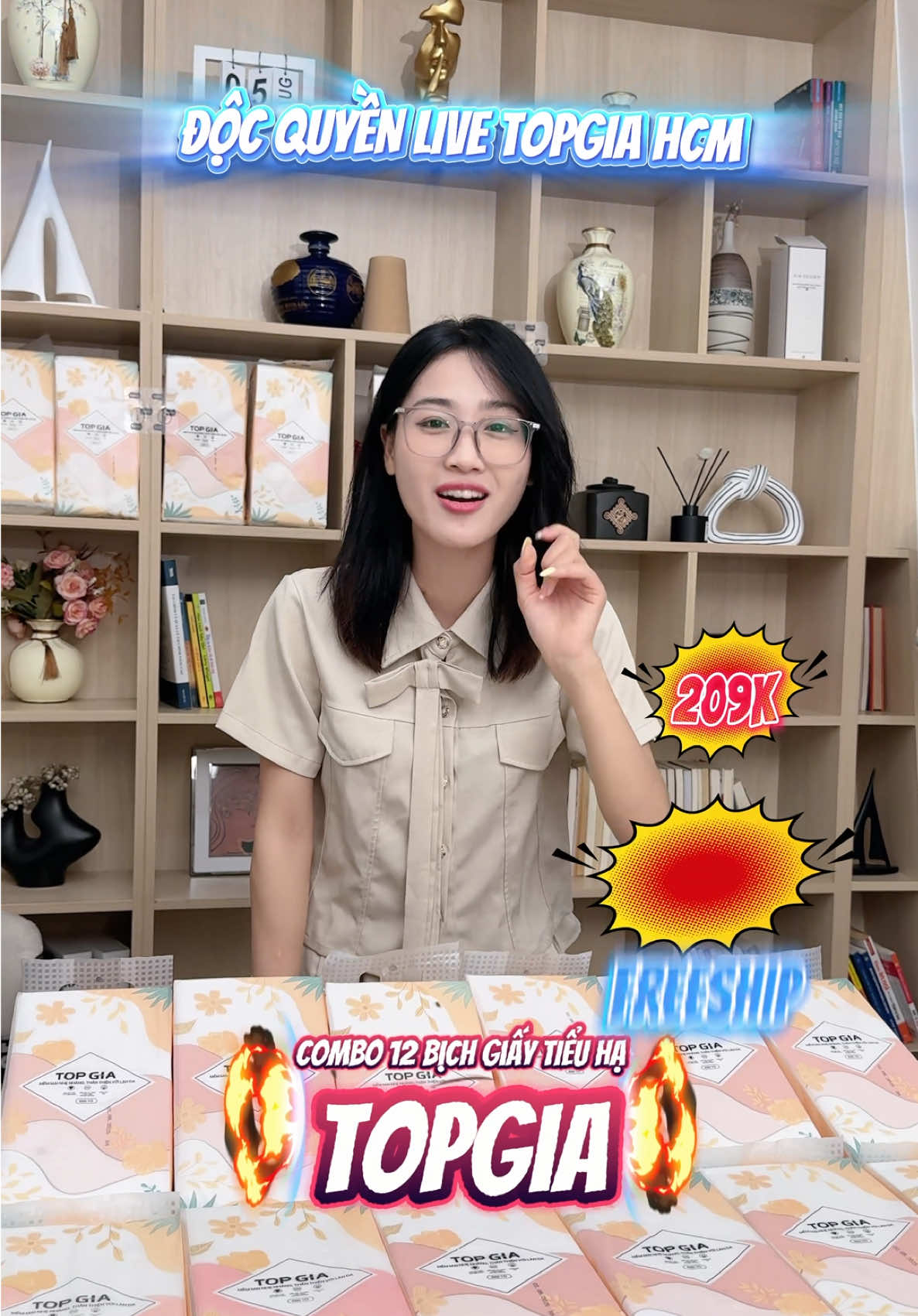 Deal độc quyền chỉ có duy nhất trên livestream thôi các bác ơi #topgia #khangiay #quatang #giayan #giayantopgia 