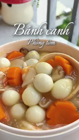Trời ơi ai nghĩ ra cái món bánh canh phồng tôm này không biết #banhcanhphongtom #comnha #cooking #nauancungtiktok #venhaancom 
