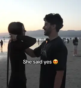 SHE SAID YES! 😎 #fyp #rawdogmoon #morgan #couple #Love 