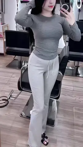 Quần Ông Loe Nữ Dáng Dài Cạp Cao Chất Cotton Bozip Dày Dặn Fom Ôm Tôn Dáng#quanongloe #quanongloecapcao #thoitrangnu #xuhuong 