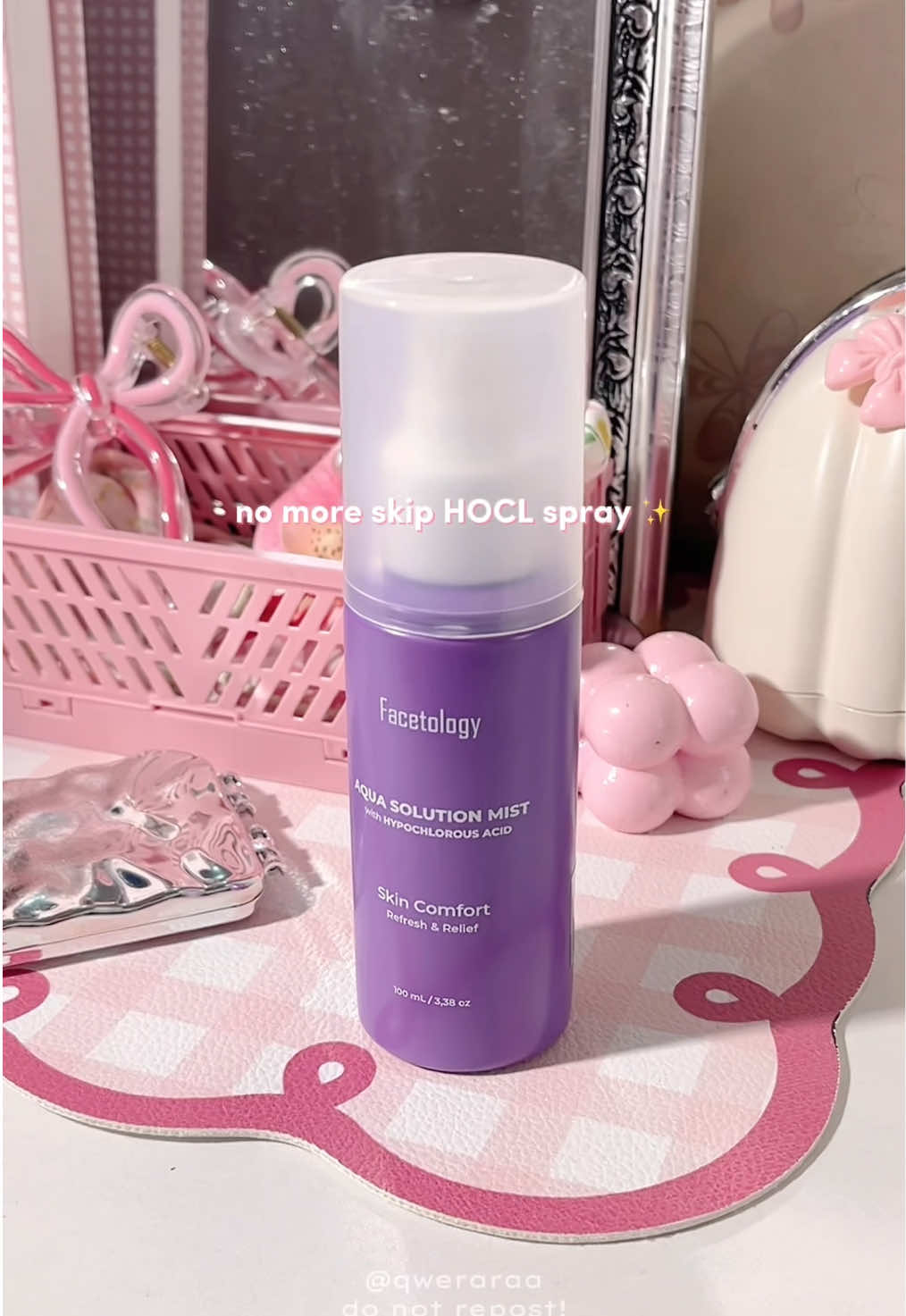 @rawrraִֶָ𓂃 ࣪˖ ִֶָ🎀་༘  finallyy!! akhirnya launching jugakk⋆˙⟡  @Facetology official  100/10 bantu basmi bakteri jerawatt! ga lagi dehh DIY pake air mineral #facemist #facespray #acnetreatment #HOCL #BeautyTok 