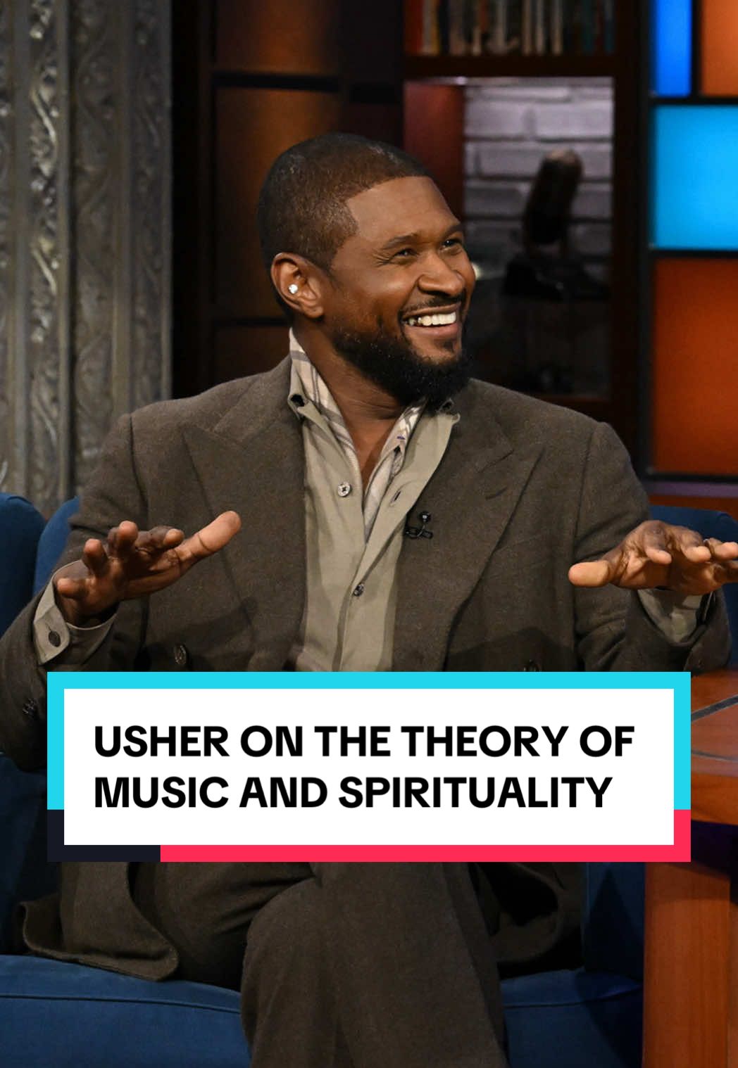@Usher Raymond shares how spirituality and gospel music helped form him as an artist. #Colbert #Usher
